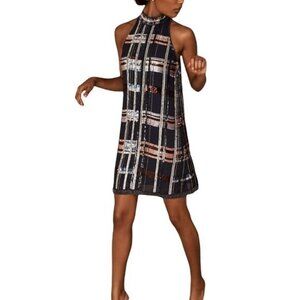 Anthropologie BHLDN Charlyn Dress in Navy Blue Size 2 NWOT